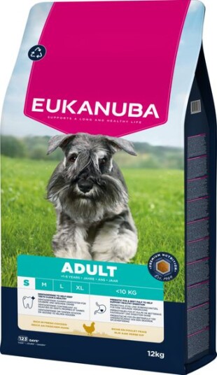 Eukanuba Aktivt Fôr til Voksne Små Raser 12 kg - Tørrfôr med Kylling