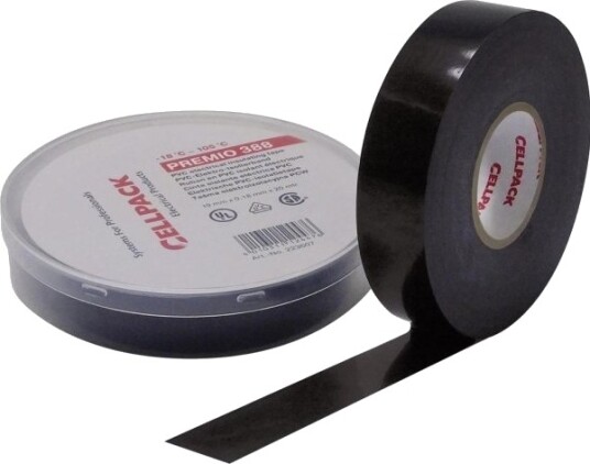 Cellpack Isoleringstape Premio 388 Svart 6 M X 19 Mm