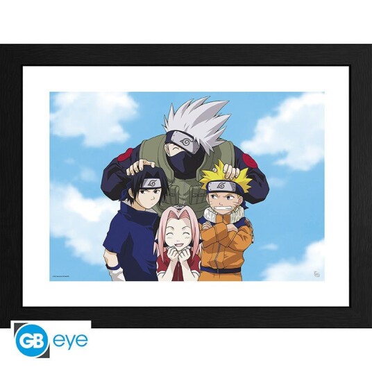 Naruto Innrammet Bilde 30 x 40 cm Team 7 Naruto Innrammet Bilde 30 x 40 cm Team 7