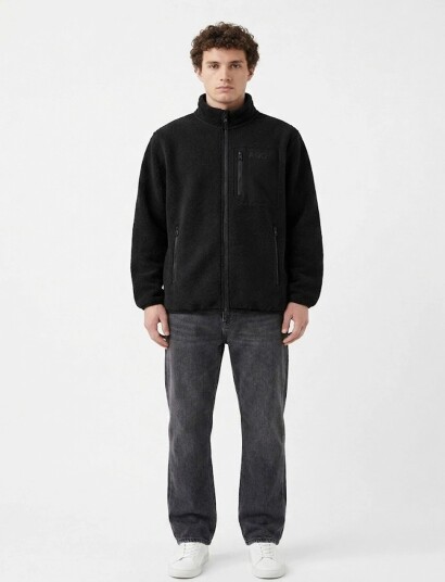 A QUESTION OF David Micro Fleece Zipper   Black   XXL