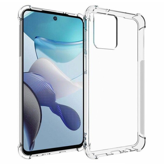 INCOVER Motorola Moto G13 / G23 / G53 Shockproof Plastdeksel - Gjennomsiktig