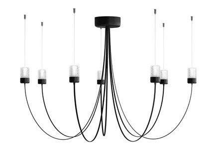Moooi Gravity 7 Taklampe Sort