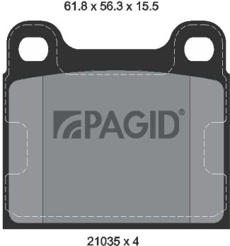 PAGID T4114N Bremseklosser