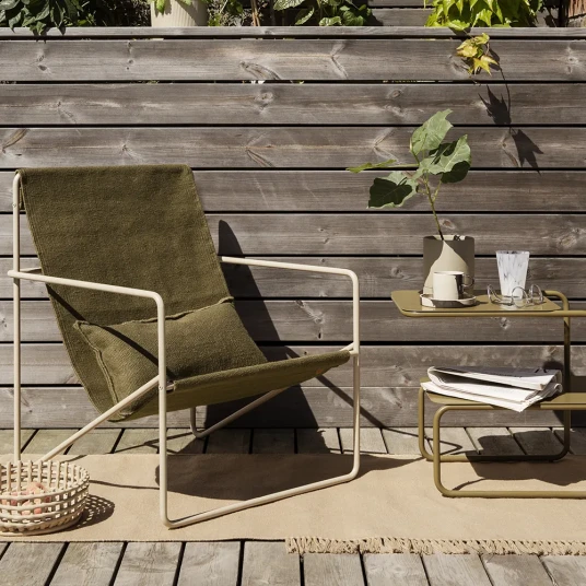 Ferm Living Desert Lounge Lenestol Black/Olive Ferm Living Desert Lounge Lenestol Black/Olive