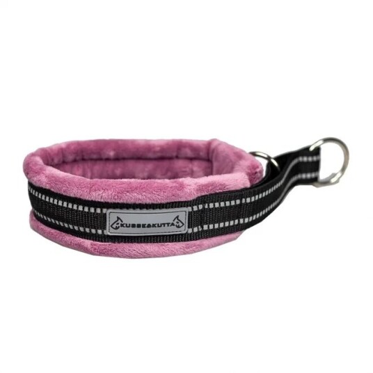 Kusse & Kutta Hundehalsbånd Bred Modell Fluffy Rosa (9)