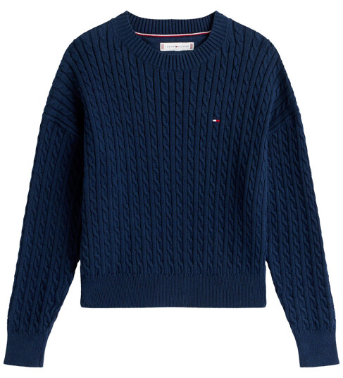 Tommy Hilfiger Genser Strikk Dark Natt Navy 6 år 116 Genser Blå