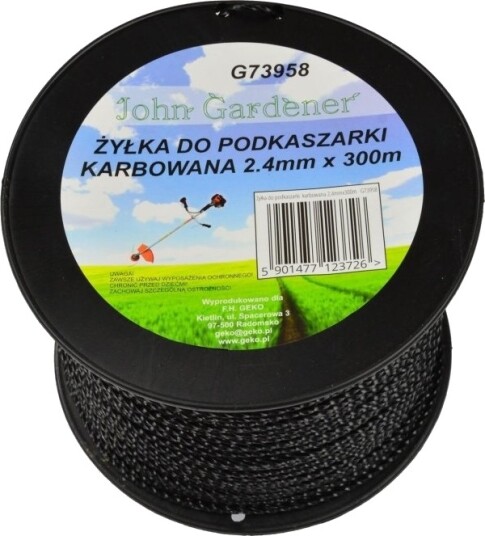 Geko Trimmersnor Rillet 2,4 Mm X 300 M 8