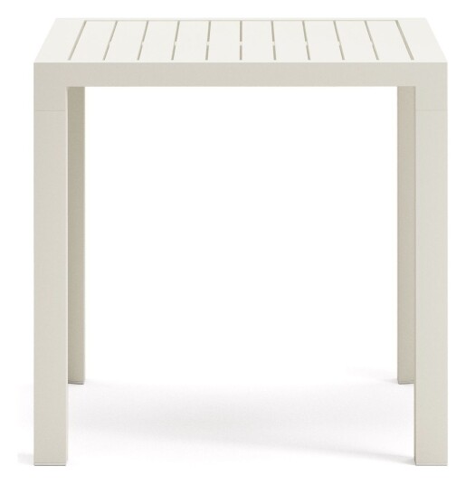 Kave Home Culip Hagebord, Hvit alu, 77x77 Unoliving 1731523-01-0 1731520-01-0
