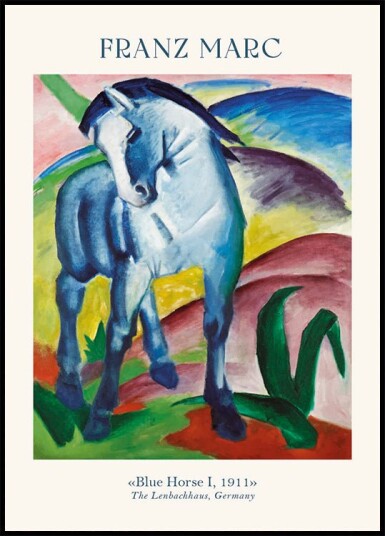 Blue Horse I,Franz Marc Plakat Plakat / 70x100cm