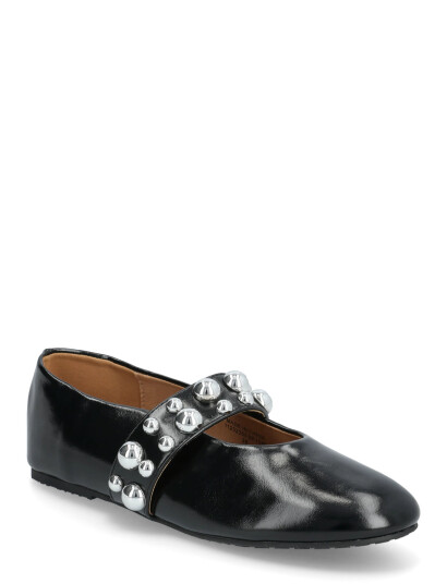 Bianco Bialuna Studded Ballet Flat Faux Leather - Black - 37 Bianco Bialuna Studded Ballet Flat Faux Leather - Black - 37