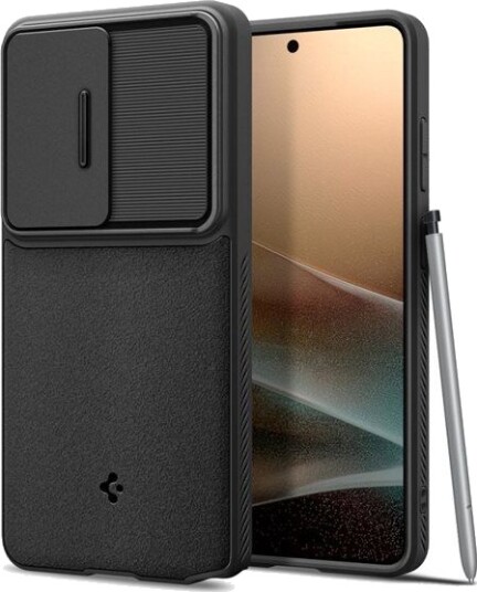 Spigen Optik Armor Mobildeksel i svart for Samsung Galaxy S26 Ultra