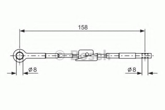 Bremsewire BOSCH 1 987 482 242 Bremsewire BOSCH 1 987 482 242