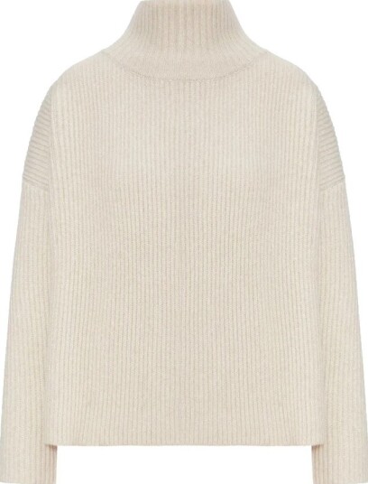 Max Mara Studio Dame Strikkevarer Beige L,