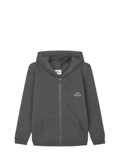 Mads Nørgaard Standard Hudini Zip Sweatshirt Grey 104 Mads Nørgaard Standard Hudini Zip Sweatshirt Grey 104