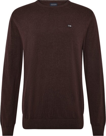 Lexington Clothing Cotton Crew Knitted Sweater DARK RED MELANGE M Lexington Clothing Cotton Crew Knitted Sweater DARK RED MELANGE M