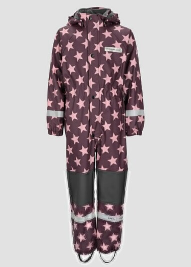 Swedemount Drop Fleece Rain Suit Jr Plum/Lt. Pink 100 Overalls I Fleece