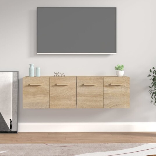 vidaXL Veggskap 2 stk sonoma eik 60x36,5x35 cm konstruert tre vidaXL Veggskap 2 stk sonoma eik 60x36,5x35 cm konstruert tre