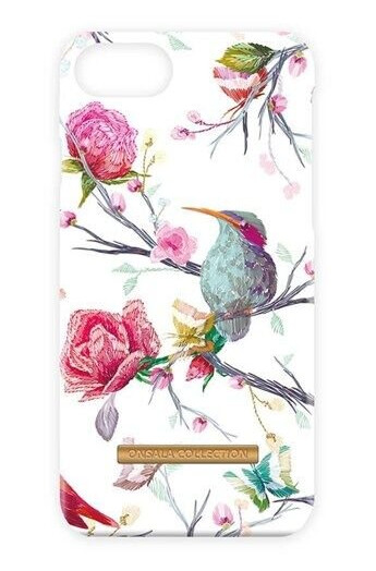Carl Mobildeksel Shine Rød for iPhone 6/7/8 med Vintage Birds Design