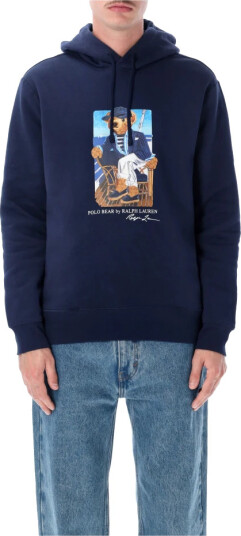 Polo Ralph Lauren Polo Bear Fleece Hoodie   Navy   XL