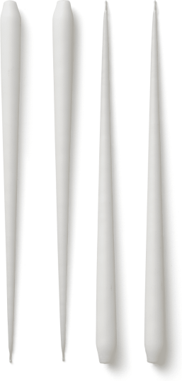 Stoff antikklys by ester & erik large 4 pk White