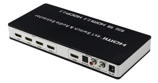 INF HDMI-bryter 5x1 - 4K / 3D med fjernkontroll