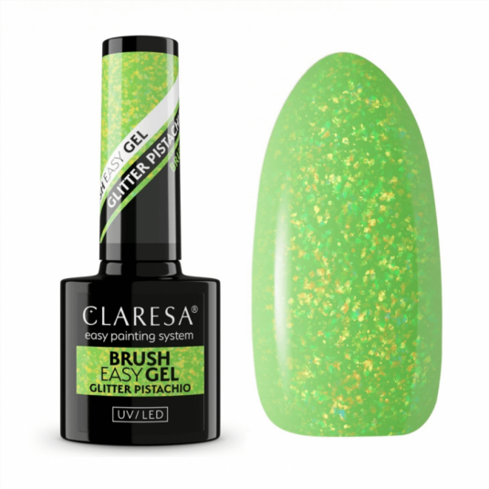 Claresa Brush Easy Gel Pistachio Glitter 5g