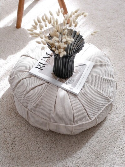 Nanhe Sittepuff 60 cm Lysegrå