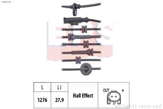 Sensor ABS EPS 1.960.141