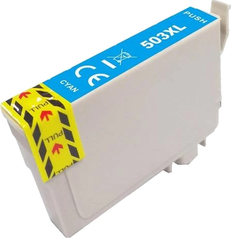 TB Blekkpatron No.503XL Cyan Høykapasitet (10ml), erstatter Epson C13T09R24010
