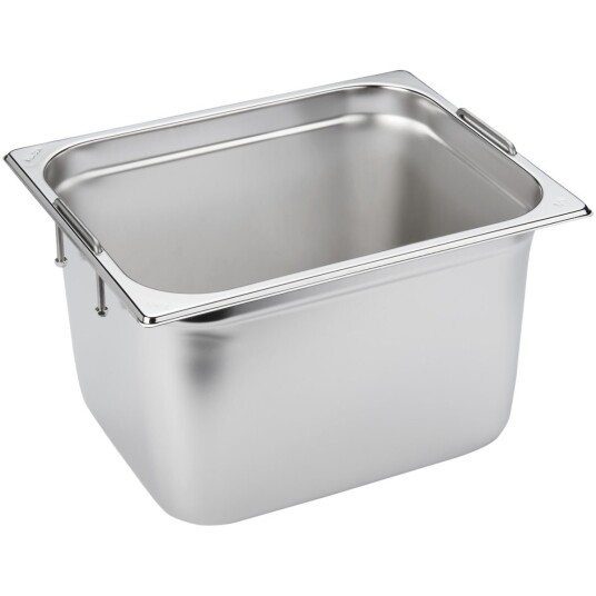 VEGA Kantine Premium med håndtak GN 1/2; Størrelse GN 1/2, 14.4l, 32.5x26.5x20 cm (LxBxD); Sølvfarge
