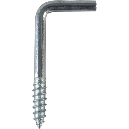 Essve Vinkelkrok 30x2,7 stål blankforsinket ant: 6stk Essve Vinkelkrok 30x2,7 stål blankforsinket ant: 6stk