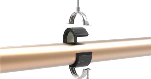Isoglobal Rørbærer Rf 050X19 Inklusiv Galvaniseret Hd Bøjle M8/M10 Til Køl
