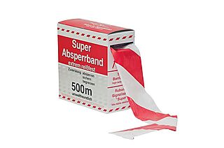Gis Norge sperreband super rodhvit 75 mm x 500 m