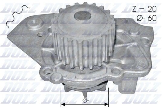 DOLZ T136 Vannpumpe