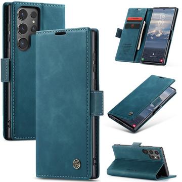 Caseme 013 Series Samsung Galaxy S25 Ultra Lommebok deksel Blå