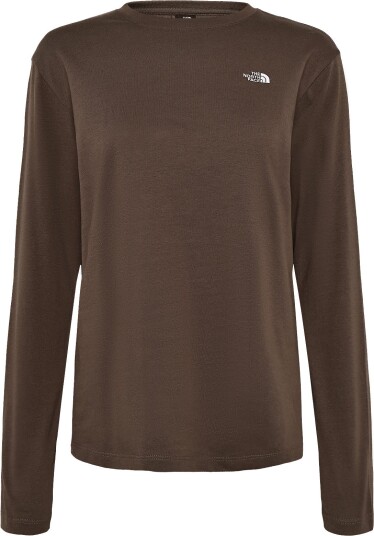 The North Face W Tnf Essential Simple Dome Rlx Long Sle Brown S