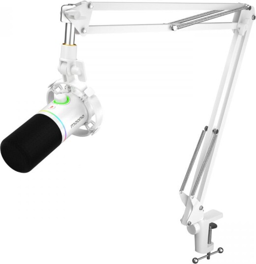 Maono PD200XS USB/XLR Dynamisk Mikrofon Med Mikrofonarm Hvit