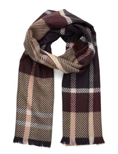 Barbour Barbour Blair Tartan Scarf   Brown   ONE SIZE
