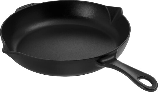 STAUB Staub stekepanne støpejern med helletut Ø26 cm Svart