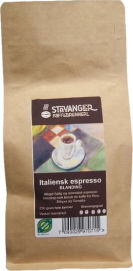 Økologisk espresso italienskbrent 250g