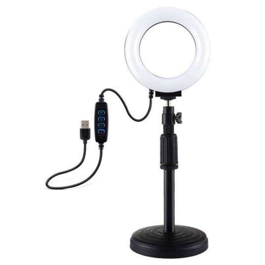 Puluz PU391 LED Ringlys Med Justerbar Base USB A