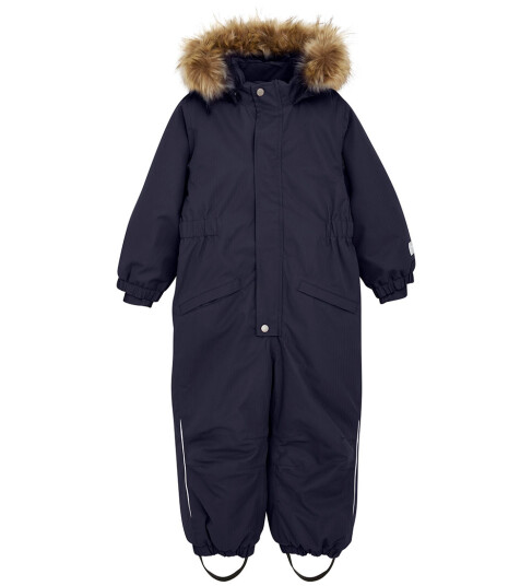 Minymo Snow Suit W. Fur Navy 104