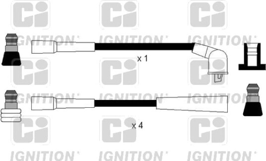 Tennplugg kabelsett QUINTON HAZELL XC1174