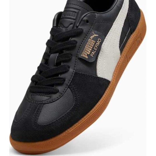 Puma Palermo Leather Sneakers Unisex Puma Black/Feather Gray/Gum 38 Puma Palermo Leather Sneakers Unisex Puma Black/Feather Gray/Gum 38