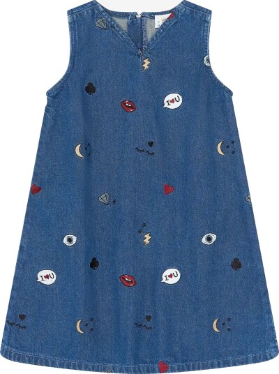 The New Tnyamila S_L Denim Dress   MEDIUM BLUE DENIM   146/152