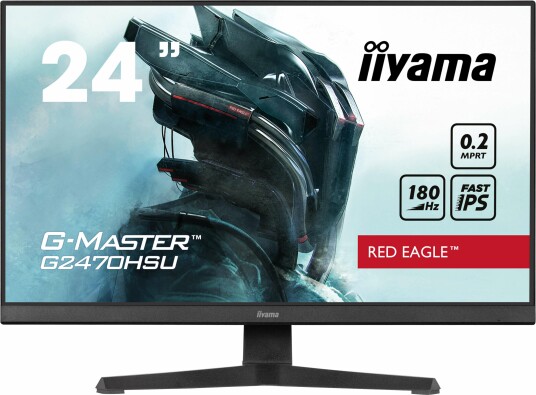 Iiyama G-Master G2470HSU-B6 24" Gaming Skjerm 180Hz IPS Full HD Svart/Rød Iiyama G-Master G2470HSU-B6 24" Gaming Skjerm 180Hz IPS Full HD Svart/Rød