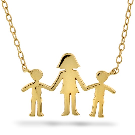 Pan Jewelry, Familiesmykke med mor og to sønner i forgylt 925 sølv