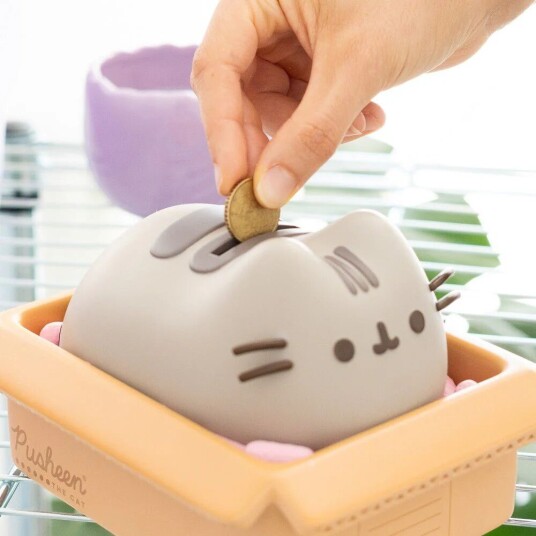 Grupo Erik Pusheen Kawaii Sparegris - Stilig Sparebøsse i Lekent Design