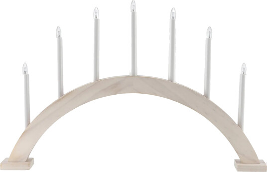 Scandi Living Sky adventslysestake bue 41 cm Hvit Lasert Scandi Living Sky adventslysestake bue 41 cm Hvit Lasert