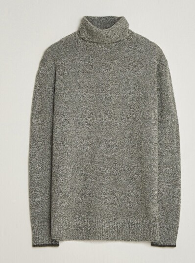 Altea Cloud Cashmere Blend Rollneck Green Melange